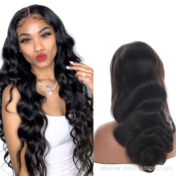 Cheap Wholesale Hair Wigs Human Lace Front Closure Body Wave Full Virgin Brazilian Cuticle Aligned Lace Closure Human Hair Wig